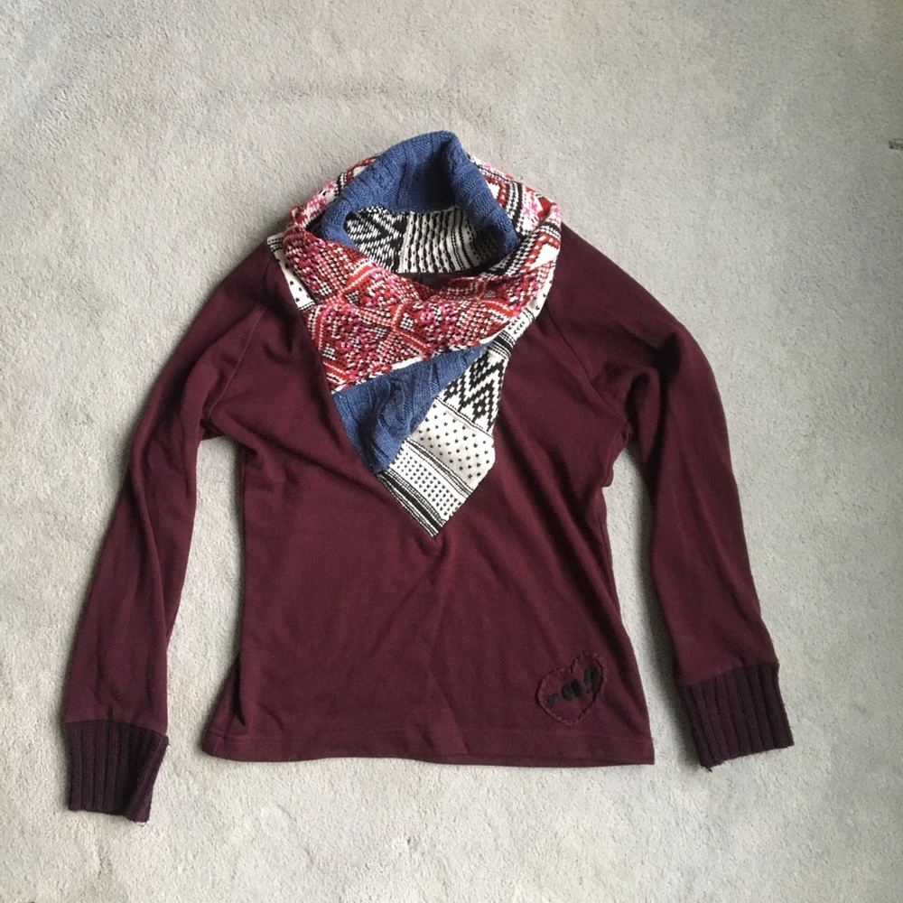 Desigual Cowl Neck Sweater